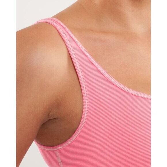 Lululemon Daily Tank Luon Womens Size 4 Wee Stripe Dune Flash - Picture 6 of 10